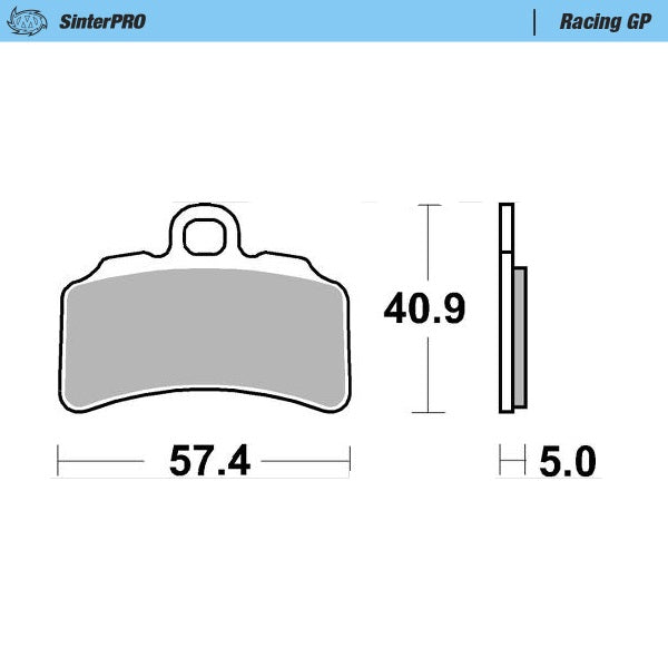 Moto-Master Racing GP 99712 SinterPRO Brake Pads