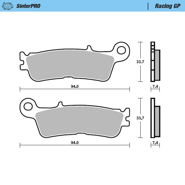 Moto-Master Racing GP 99812 SinterPRO Brake Pads
