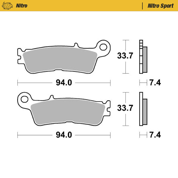 Moto-Master Nitro Sport 99822 Brake Pads