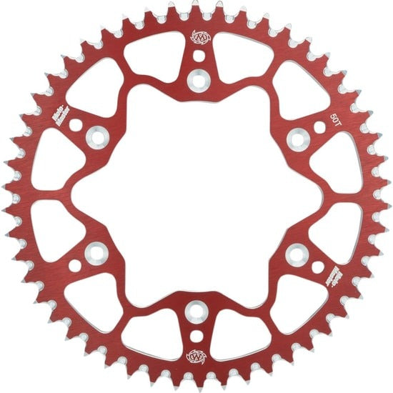 Moto-Master 7075 Alu Rear Sprocket - Red - Honda