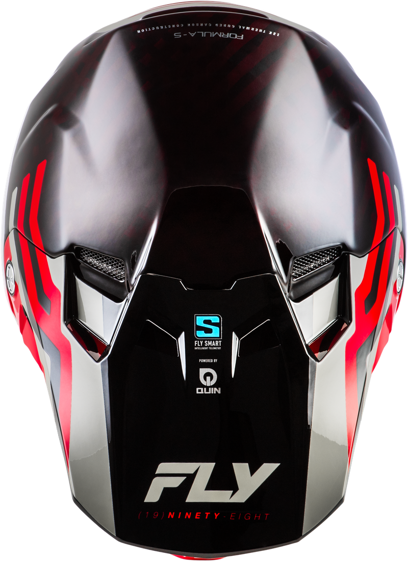 Formula S Byte Carbon Helmet  - Carbon/Red/Grey