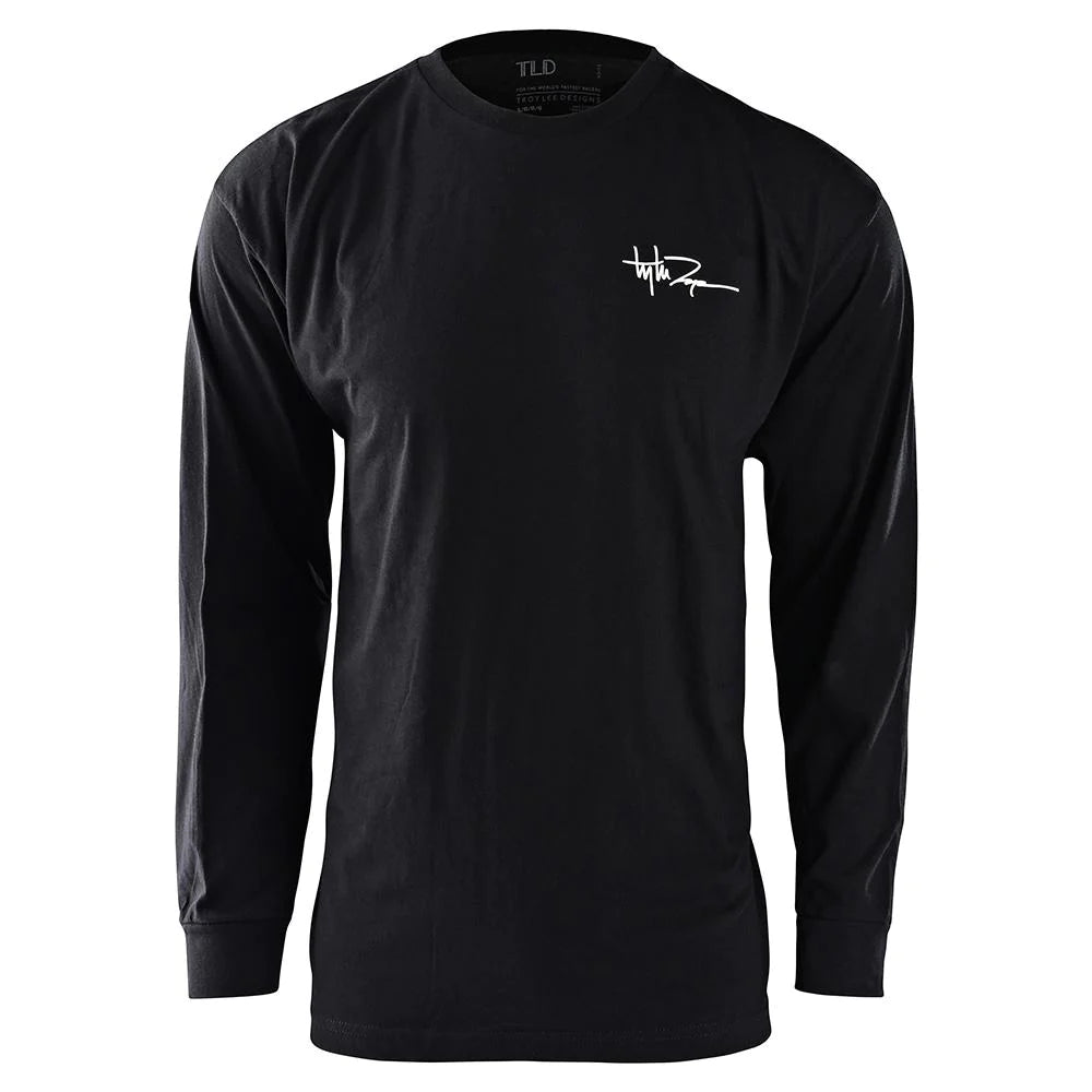 Troy Lee Designs No Artificial Colours LS Black Paint Splats T-Shirt
