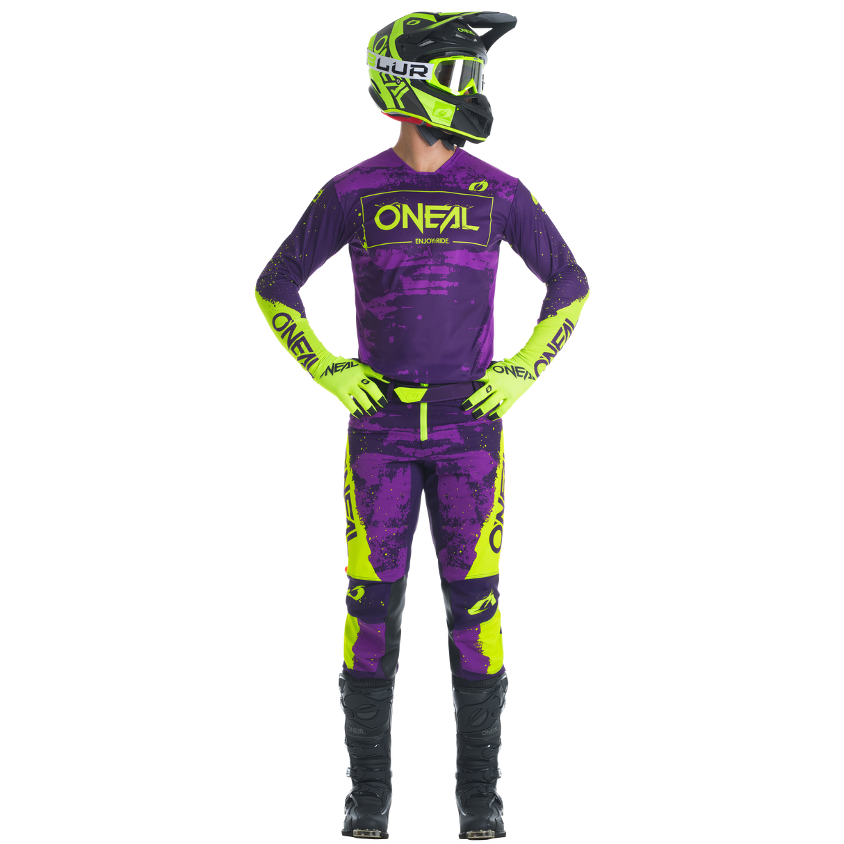 MAYHEM Jersey PAINT purple/neon yellow