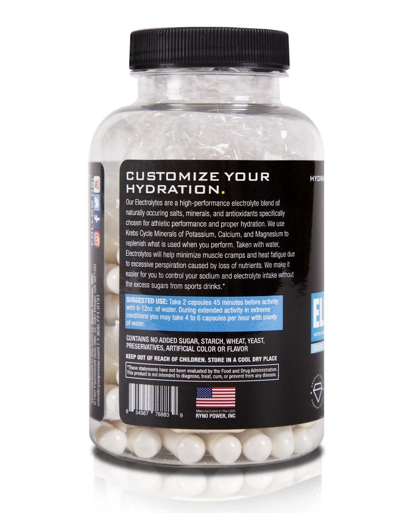 Ryno Power Electrolytes Capsules 100ct