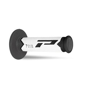 Pro Grip 788 Triple Density Full Diamond Grips **LTD** Black End / White Centre / Titanium Inner