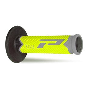 Pro Grip 788 Triple Density Full Diamond Grips **LTD** Grey End / Flo Yellow Centre / Black Inner