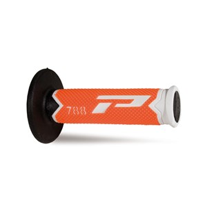 Pro Grip 788 Triple Density Full Diamond Grips **LTD** White End / Orange Centre / Black Inner