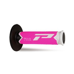 Pro Grip 788 Triple Density Full Diamond Grips **LTD** White End / Pink Centre / Black Inner