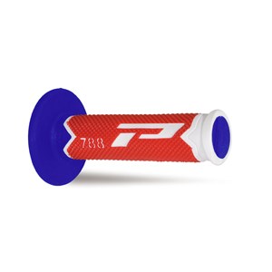 Pro Grip 788 Triple Density Full Diamond Grips **LTD** White End / Red Centre / Blue Inner