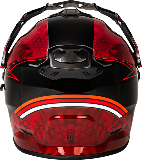 Kinetic Trekker Kryptek Helmet - Red/Black