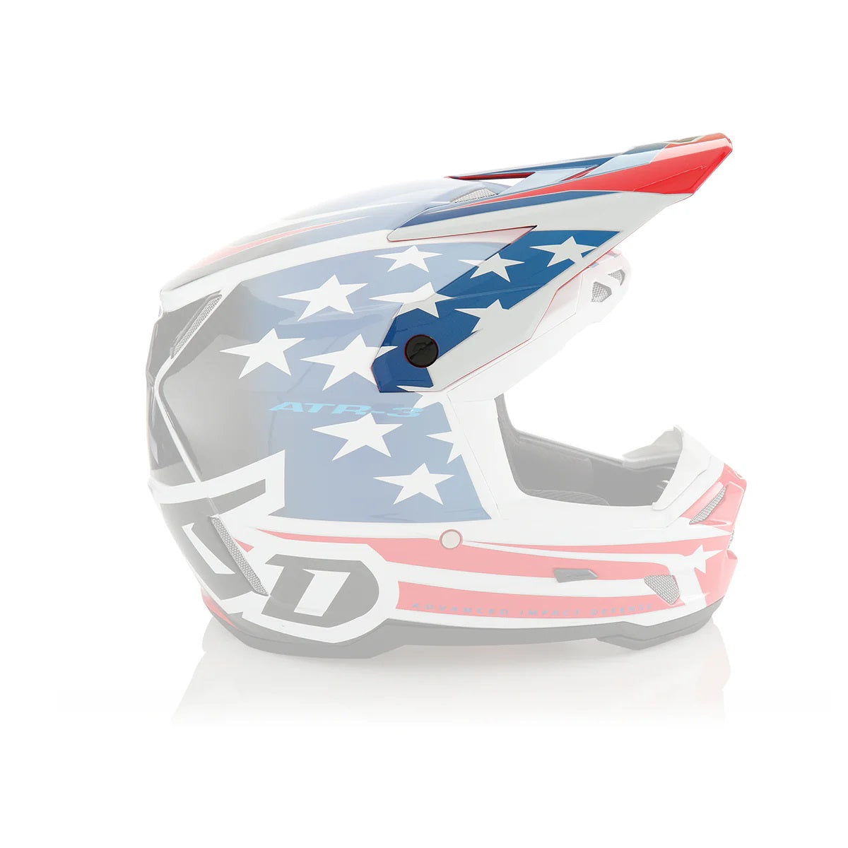 ATR-3 Visor Patriot Gloss Red White Blue