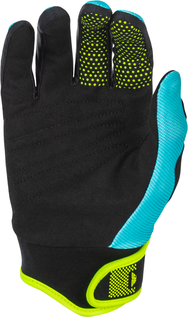 F-16 2026 Gloves - Aqua/Black/White