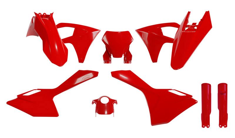 R-TECH PLASTIC KIT (INCLUDING FORK GUARDS) GASGAS MC/MCF 125-450 2024-ON