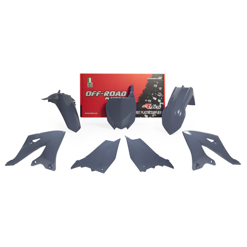 Rtech Plastic Kit (5pc) (Quantum Grey) Yamaha YZ125/250 22-24