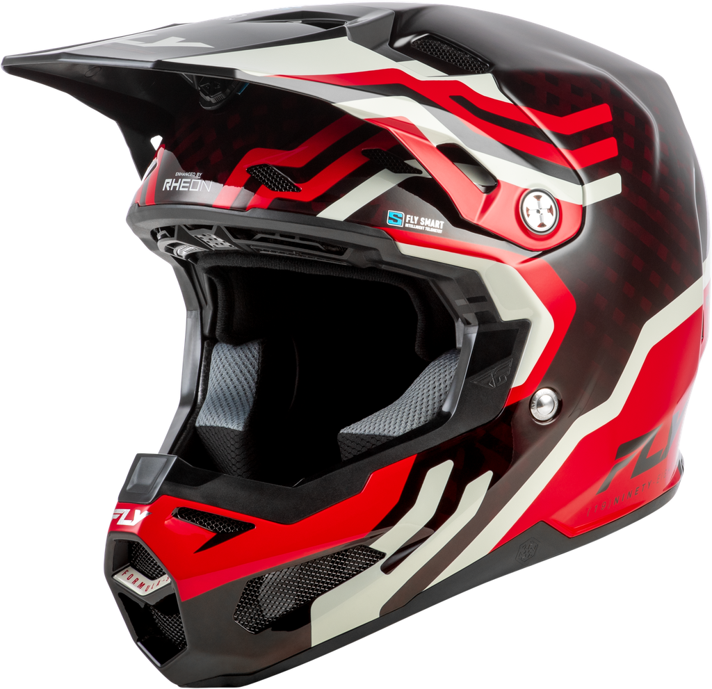 Formula S Byte Carbon Helmet  - Carbon/Red/Grey