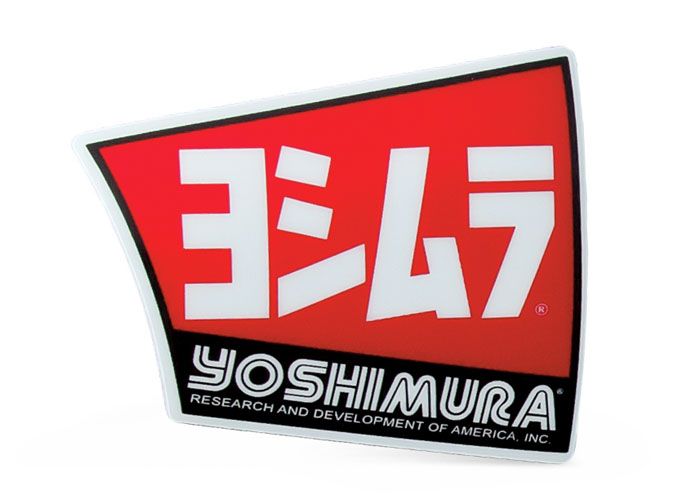 Yoshimura Replacement RS-4 Exhaust Logo 2 PCS (Sticker Self Adhesive)