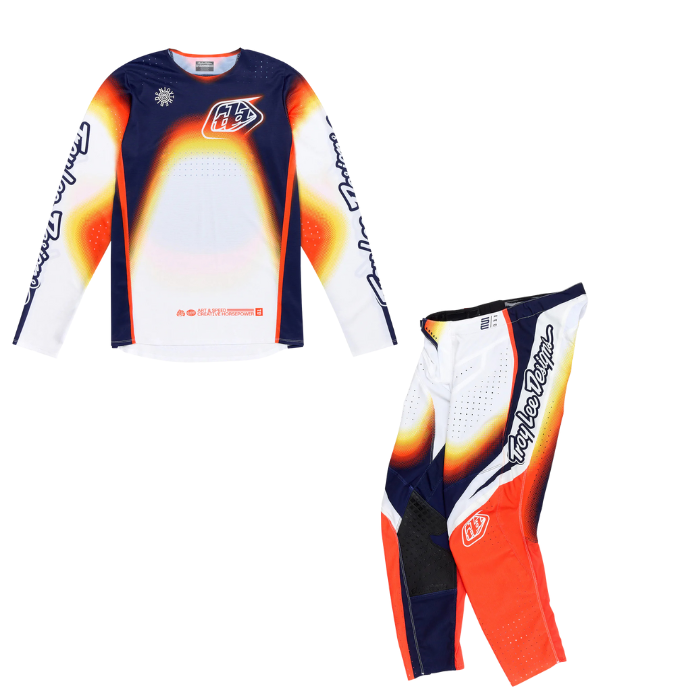 Troy Lee Designs SE PRO ARRAY KIT COMBO - WHITE NAVY