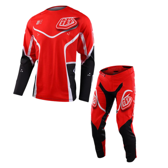 Troy Lee Designs SE PRO RADIAN RED/WHITE KIT COMBO