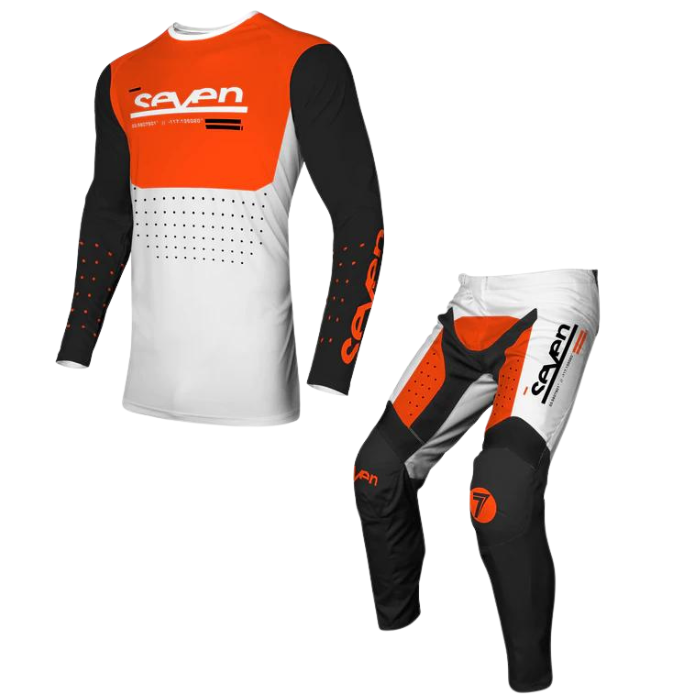 SEVEN MX 24.1 YOUTH VOX APERTURE WHITE/ORANGE KIT COMBO