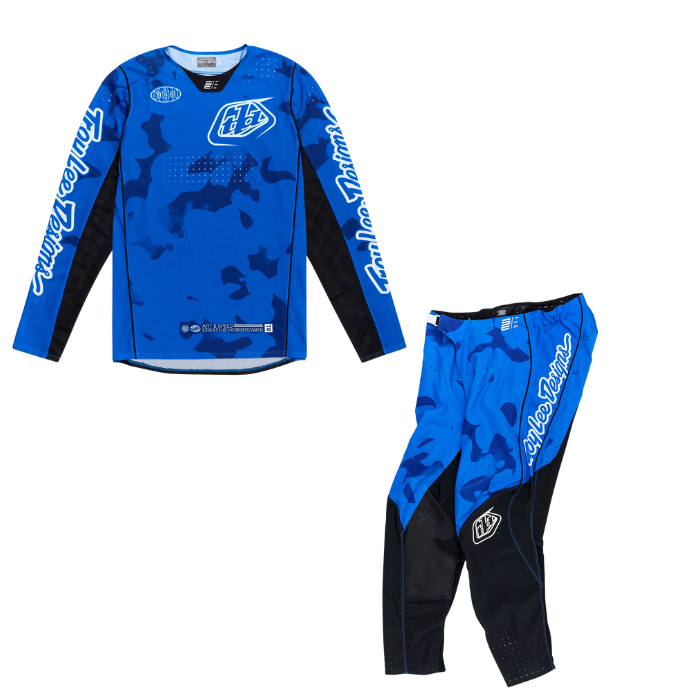 Troy Lee Designs SE PRO BLOTTED KIT COMBO - BRIGHT BLUE