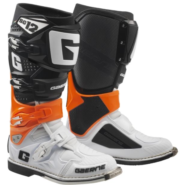 GAERNE SG12 ORA/BLK/WH MX BOOTS