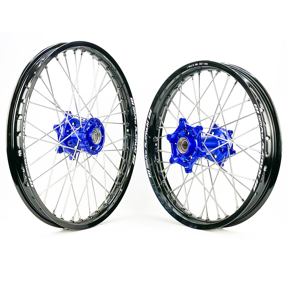 SM PRO PLATINUM WHEEL SET HUSQVARNA TC/FC 23-25 BLUE HUB BLACK RIM