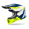 Airoh Strycker Blazer Yellow Gloss MX Helmet with bold graphics and aerodynamic design