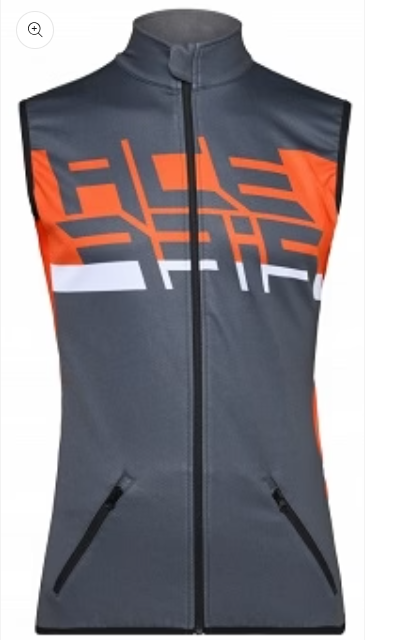 Acerbis X-Wind Softshell Vest Grey/Orange - XXX-Large