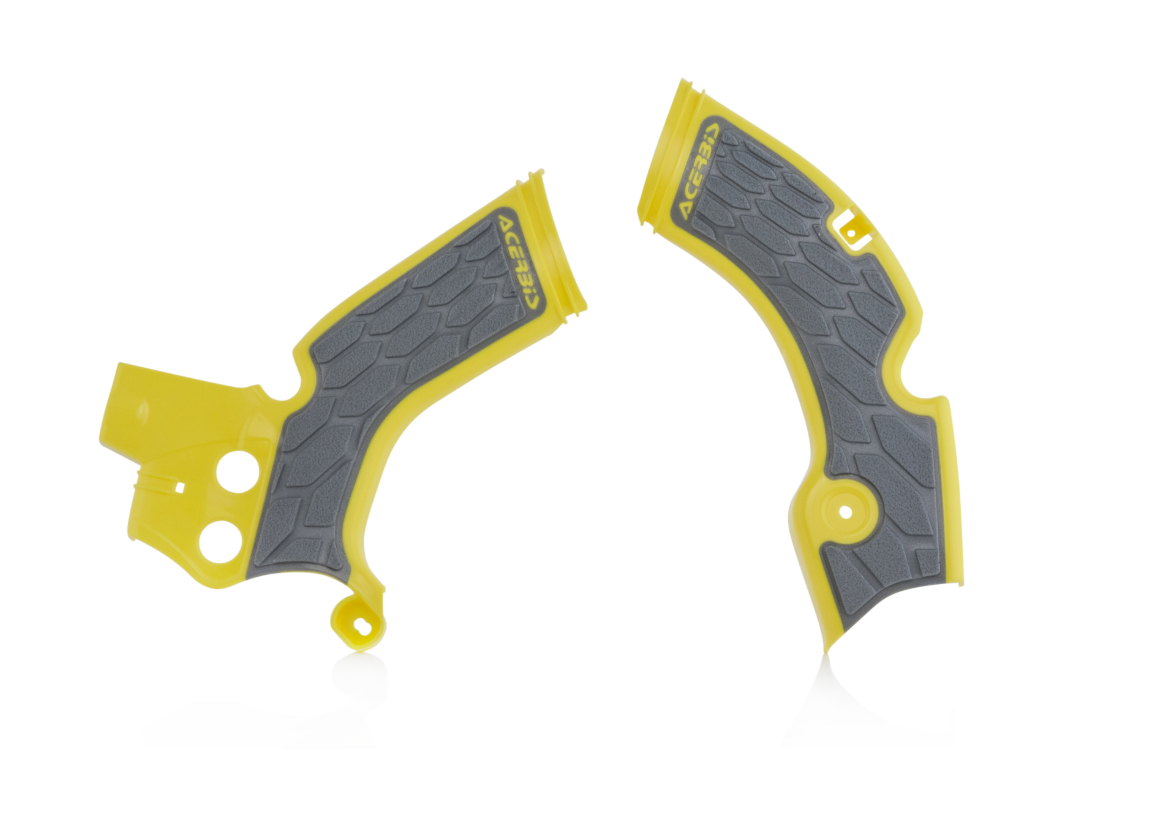 Acerbis X-Grip Frame Protectors Suzuki RM-Z250 Grey/Yellow