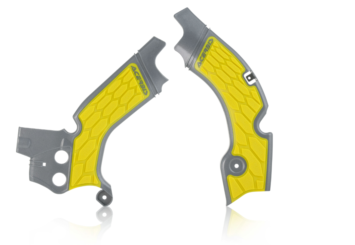 Acerbis X-Grip Frame Protectors Suzuki RM-Z450 Grey/Yellow