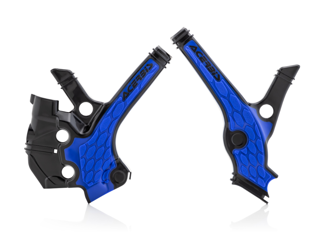 Acerbis X-Grip Frame Protectors Yamaha YZ65 Blue/Black