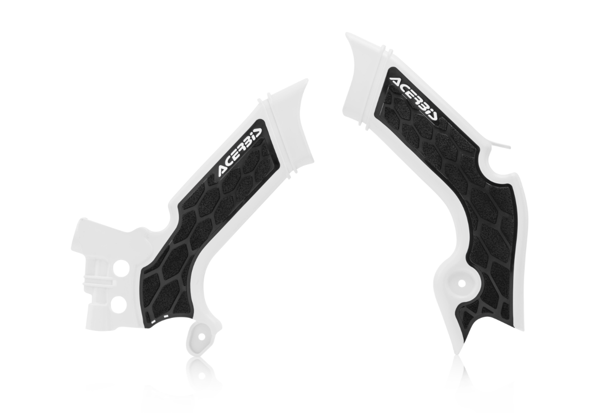 Acerbis X-Grip Frame Protectors Kawasaki KX450F 2019 Onwards White/Black