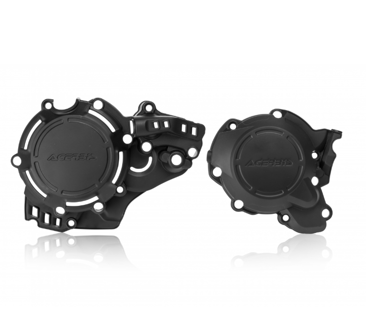Acerbis X-Power Engine Cover Kit KTM / Husqvarna 2-Stroke 250 / 300 Black