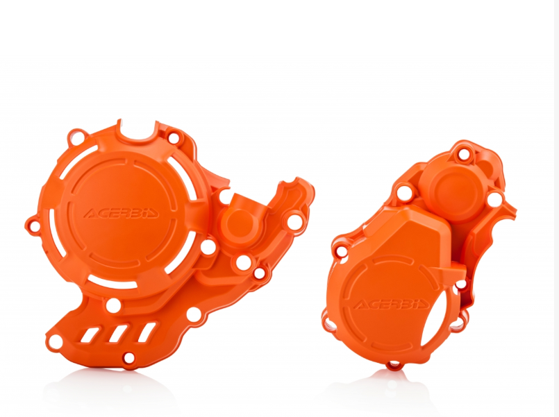 Acerbis X-Power Engine Cover Kit KTM / Husqvarna 4-Stroke 250 / 350 Orange