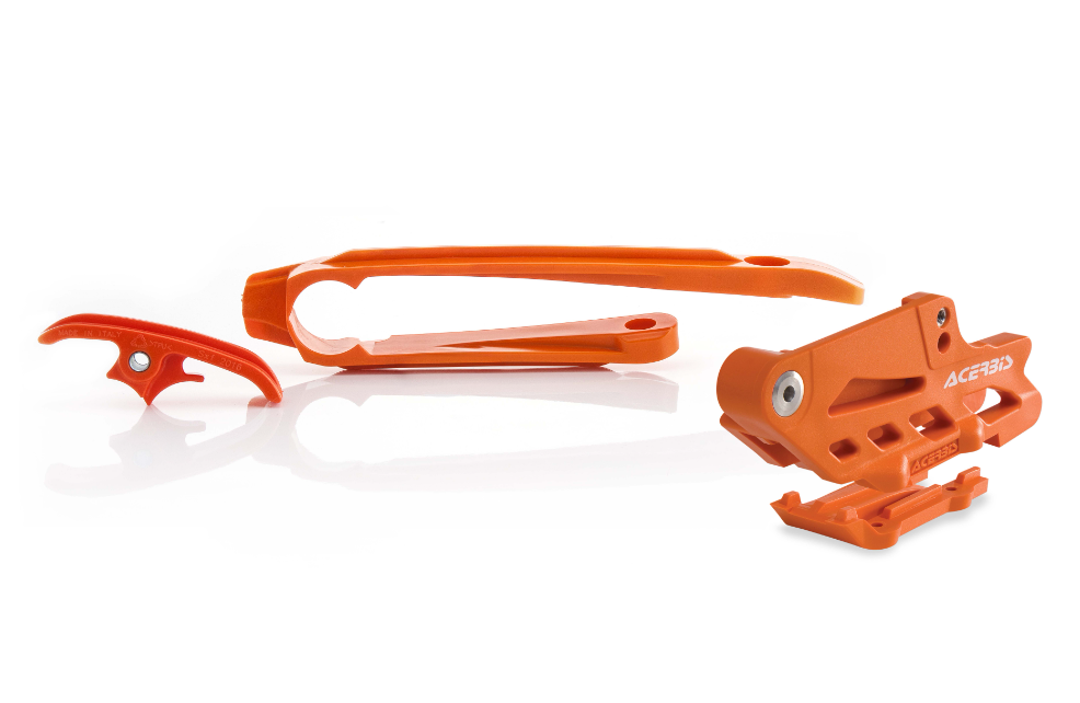 Acerbis Chain Guide & Slider Kit KTM EXC / EXC-F 2017 Onwards Orange