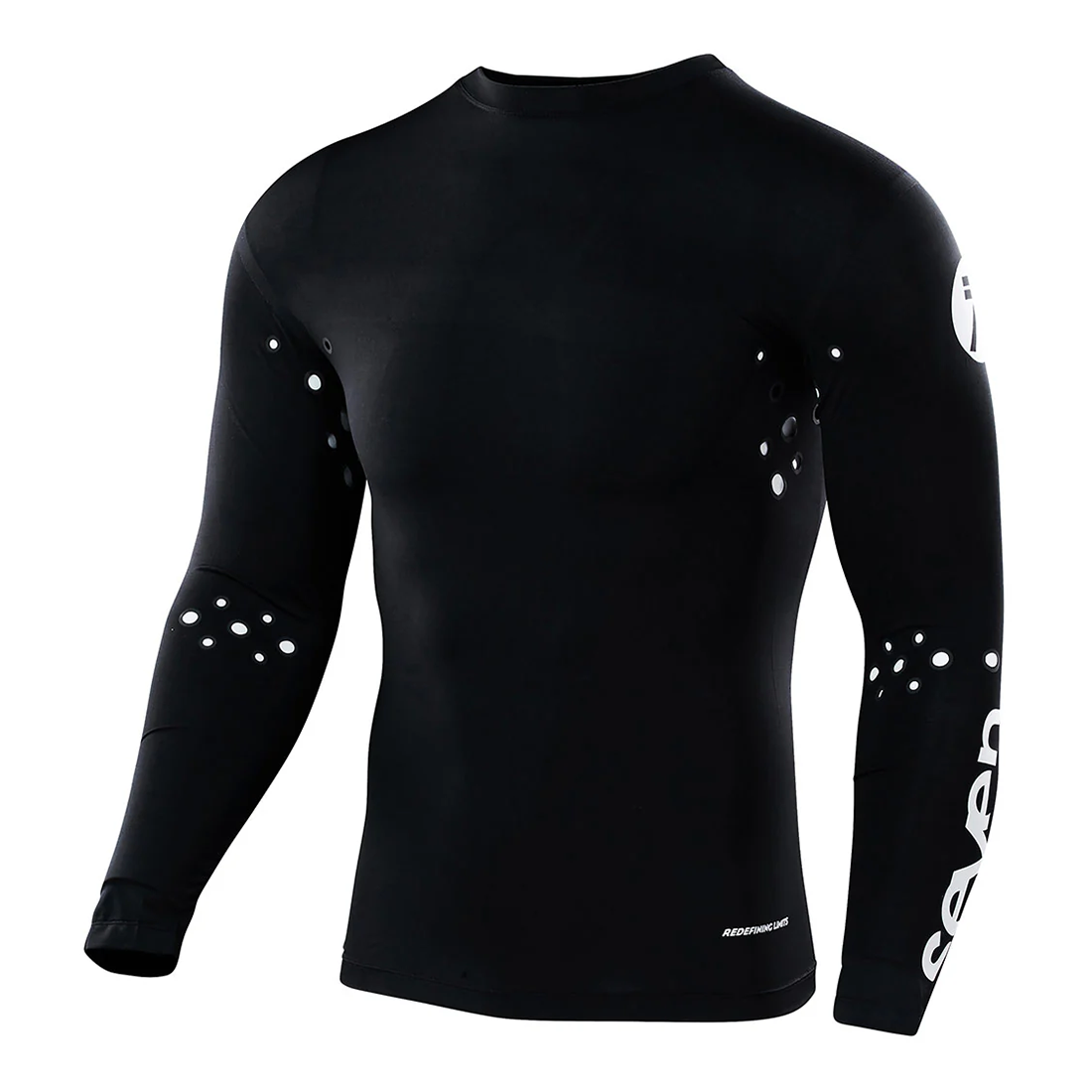 Seven MX Zero Adult Laser Cut Compression Jersey Black