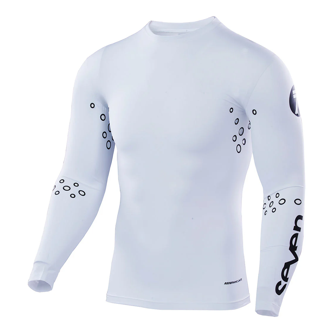Seven MX Zero Adult Laser Cut Compression Jersey White