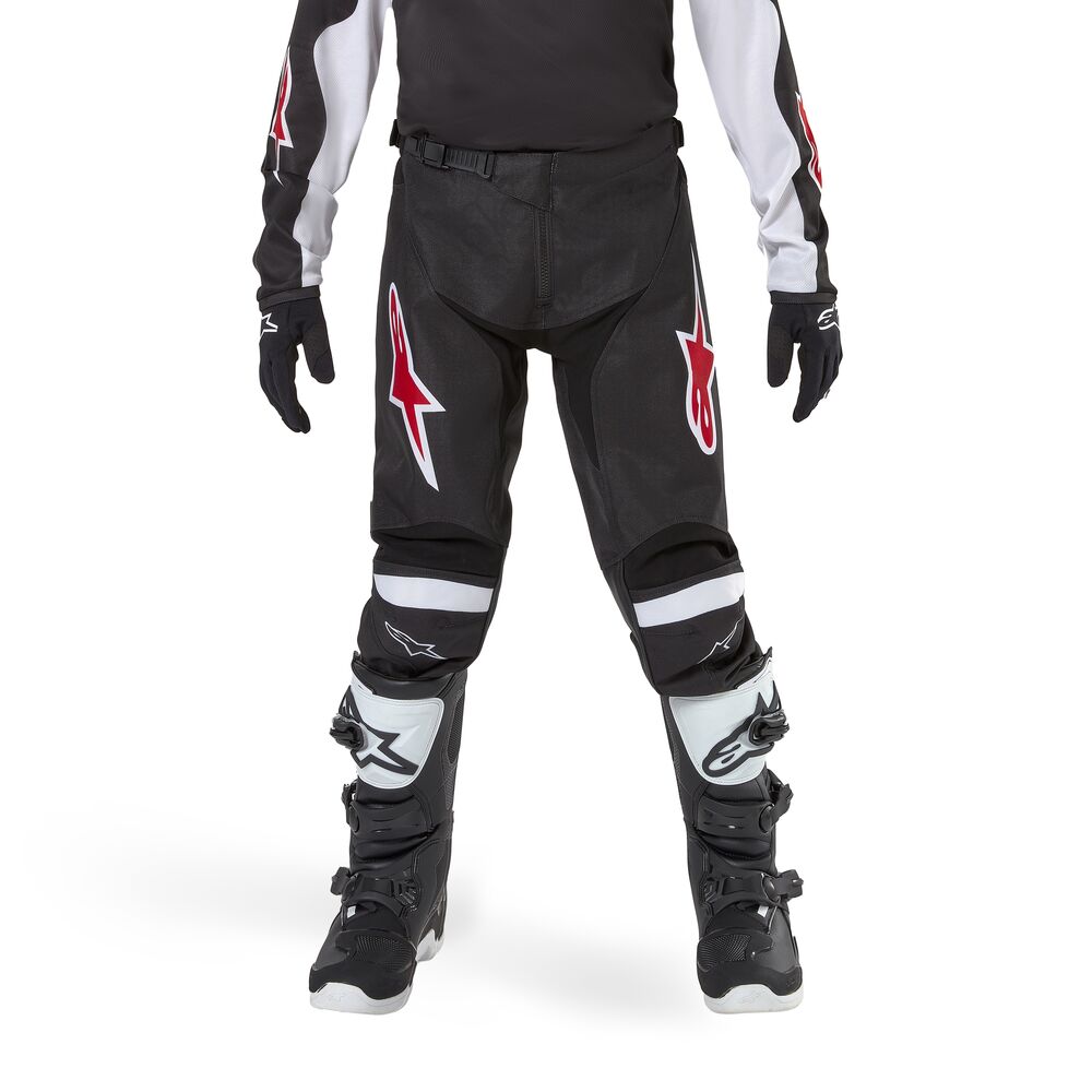 ALPINESTARS YOUTH RACER LUCENT BLACK WHITE PANTS