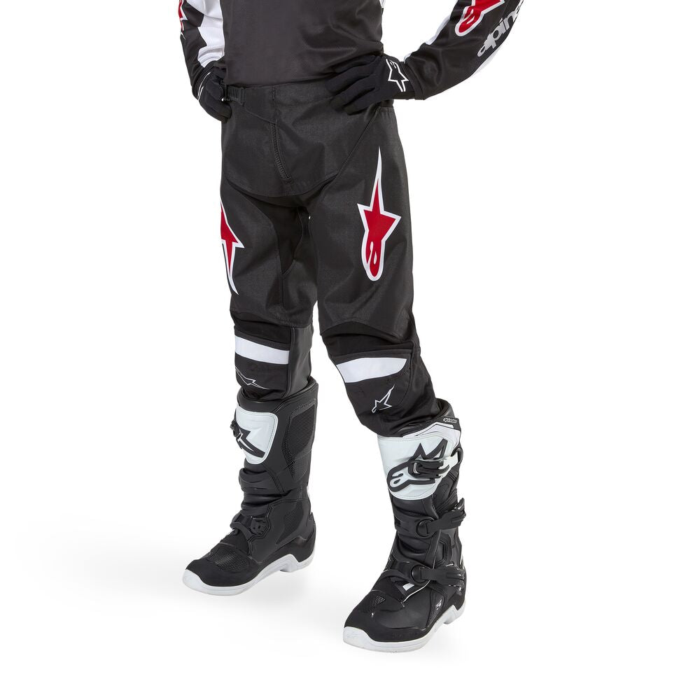 ALPINESTARS YOUTH RACER LUCENT BLACK WHITE PANTS