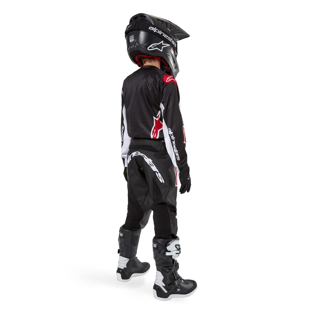 ALPINESTARS YOUTH RACER LUCENT BLACK WHITE PANTS