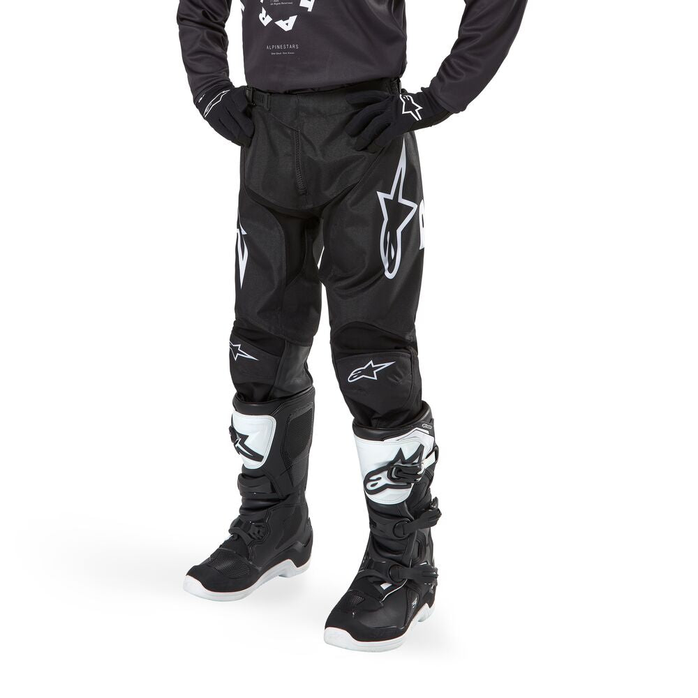 ALPINESTARS YOUTH RACER HANA BLACK WHITE PANTS