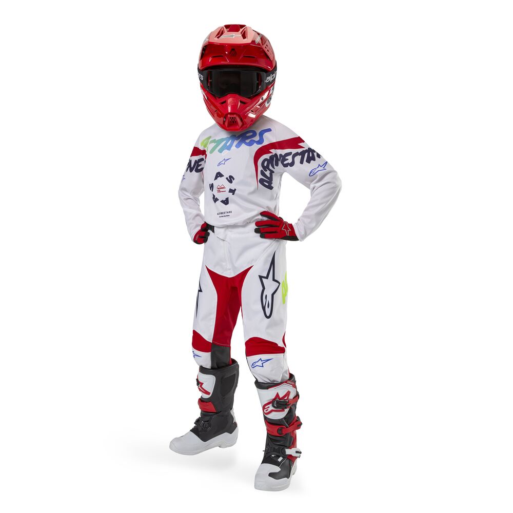 ALPINESTARS YOUTH RACER HANA WHITE MULTICOLOR PANTS