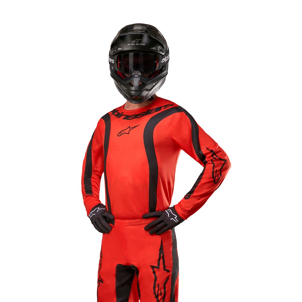 ALPINESTARS FLUID LURV HOT ORANGE BLACK JERSEY