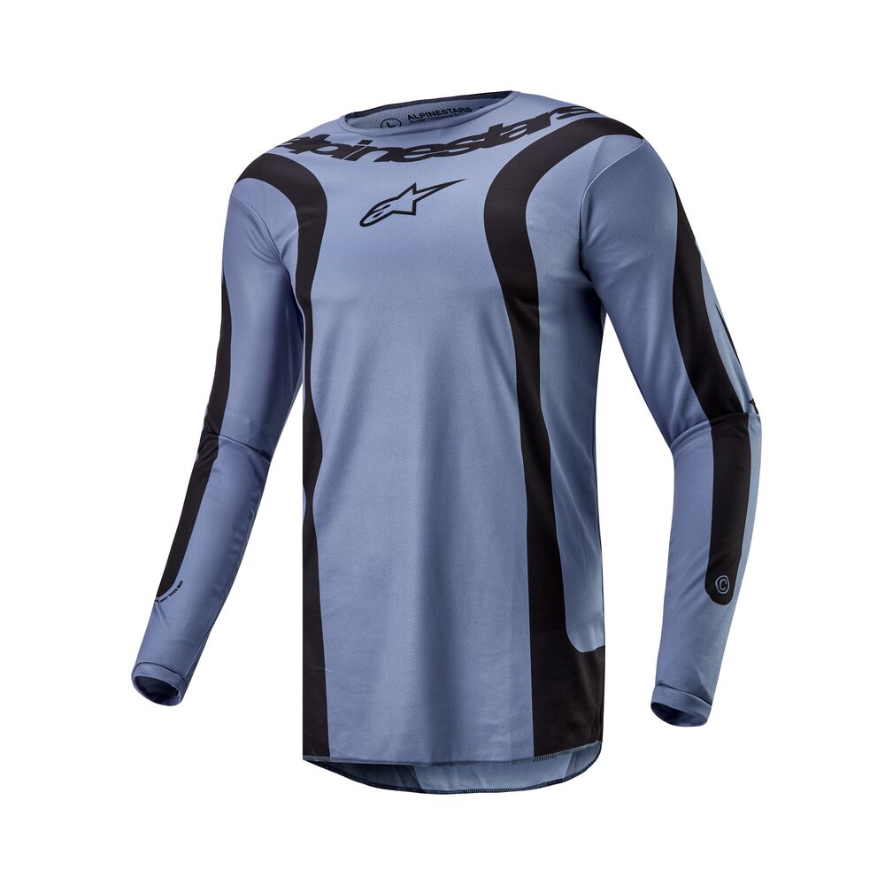 ALPINESTARS FLUID LURV LIGHT BLUE BLACK JERSEY