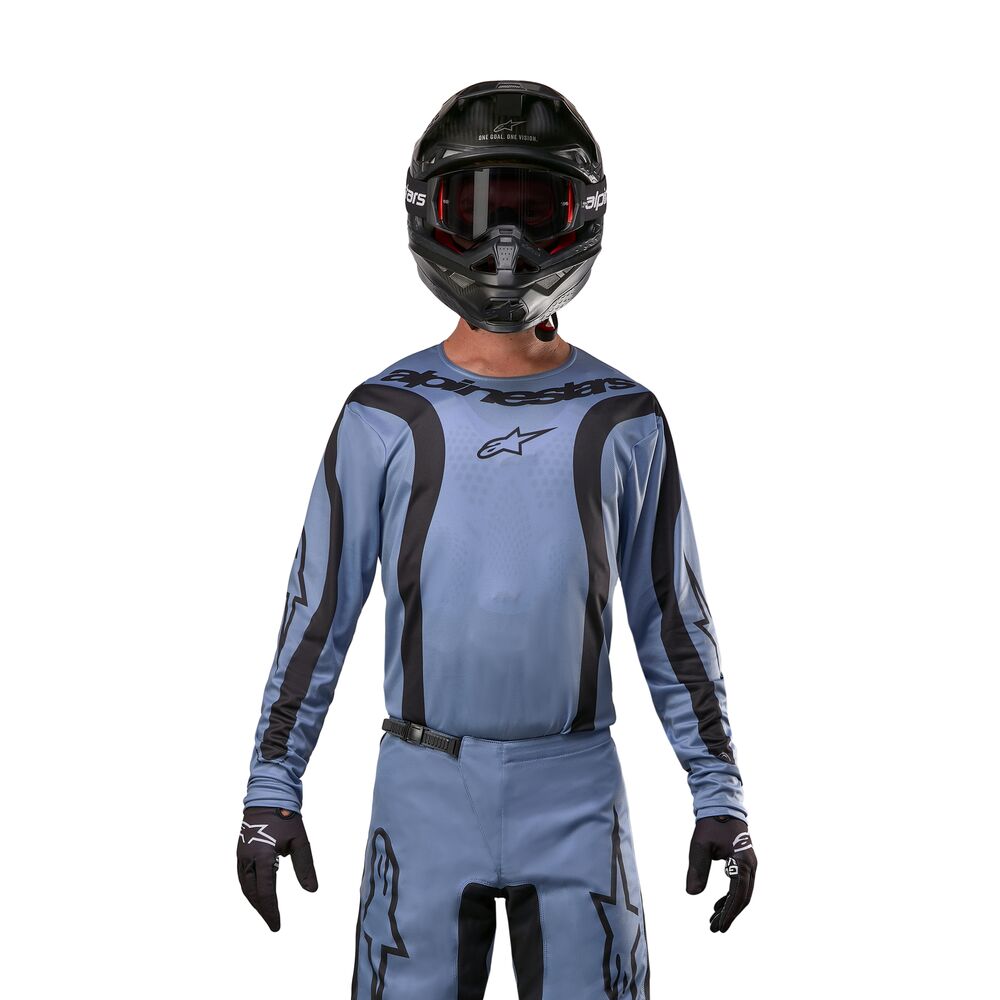 ALPINESTARS FLUID LURV LIGHT BLUE BLACK JERSEY