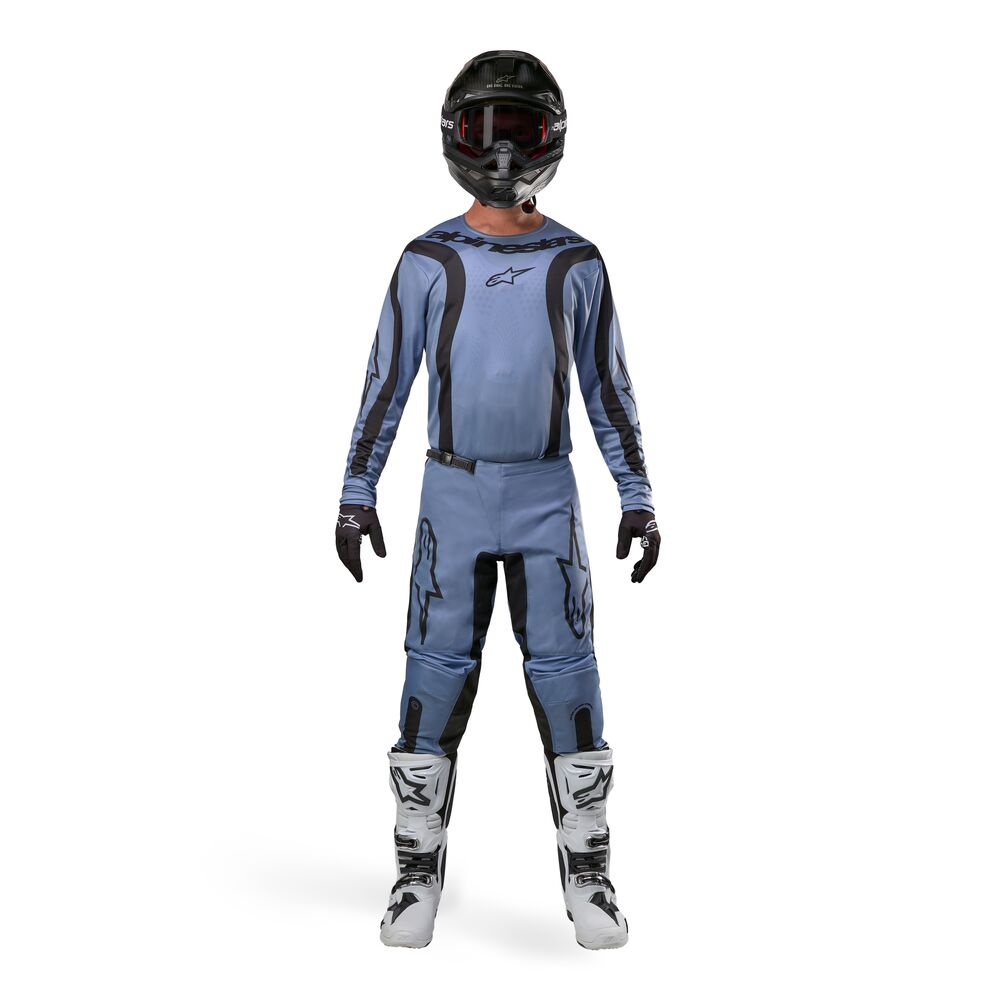 ALPINESTARS FLUID LURV LIGHT BLUE BLACK JERSEY