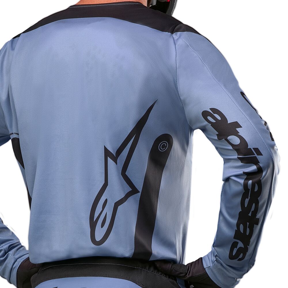 ALPINESTARS FLUID LURV LIGHT BLUE BLACK JERSEY
