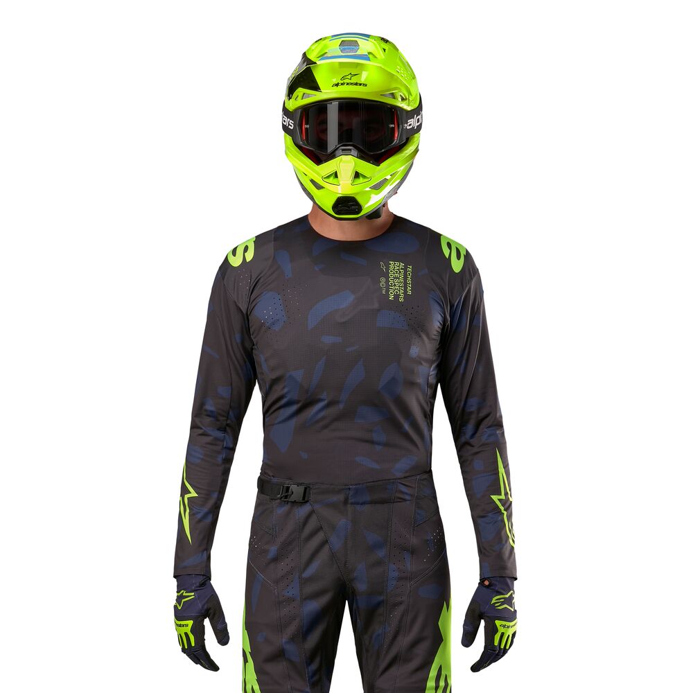 ALPINESTARS TECHSTAR RANTERA BLACK NAVY YELLOW FLUO JERSEY