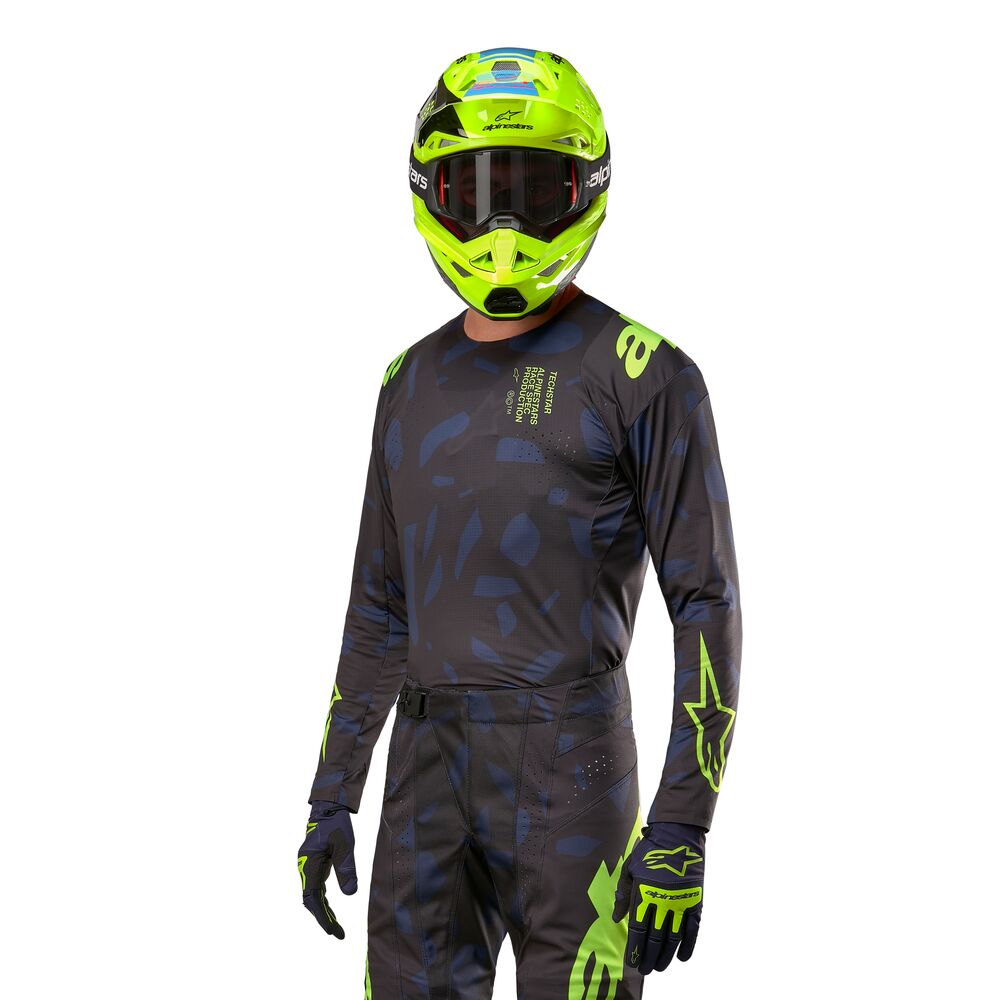 ALPINESTARS TECHSTAR RANTERA BLACK NAVY YELLOW FLUO JERSEY