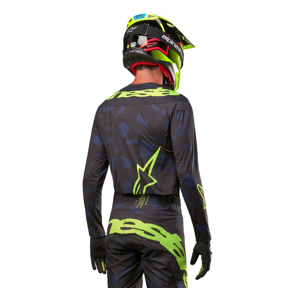 ALPINESTARS TECHSTAR RANTERA BLACK NAVY YELLOW FLUO JERSEY